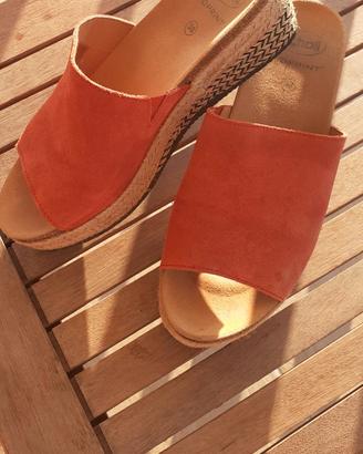 Sandali Scholl zeppa e plateau Malaga Comfort donn