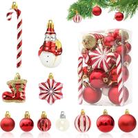 34 decorazioni natalizie palle palline natale ross