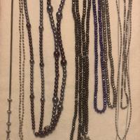Bigiotteria: 10 collane lunghe e corte, assortite