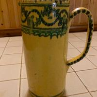 set caraffa e 6 boccali ceramica Ciro la Grotta