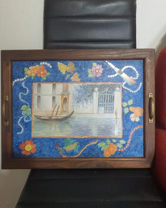 Ceramica originale e capitello in marmo