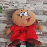 ZIG ZAINETTO PELUCHE GADGET PUBBLICITARIO ZIGULI