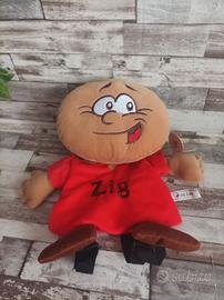 ZIG ZAINETTO PELUCHE GADGET PUBBLICITARIO ZIGULI