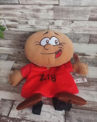 ZIG ZAINETTO PELUCHE GADGET PUBBLICITARIO ZIGULI