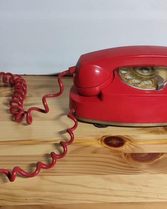 Telefono vintage rosso da parete Sip