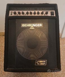 Ampli basso Behringer 120w, footswitch e manuale