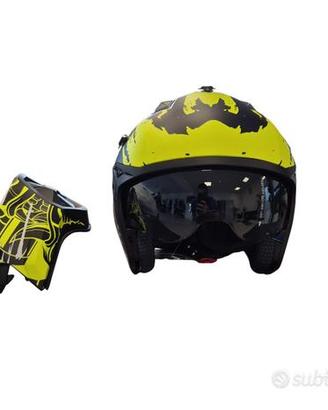 CASCO MOTO SCOOTER JET CON MENTONIERA STACCABILE