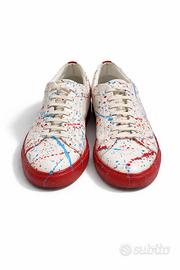 Scarpe Artigianali "Paint Splatter" - Vera Pelle