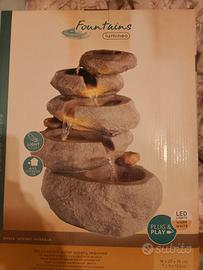 Due Fontane in pietra zen con led