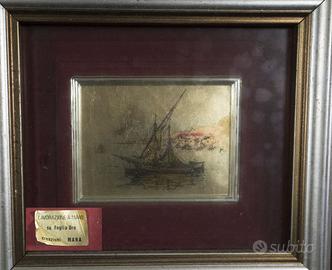 Quadro in foglia d'oro