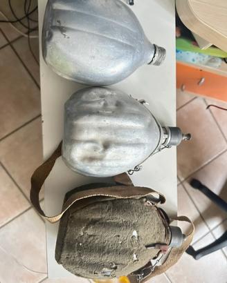 lotto 3 borracce militari vintage ww2/ww1