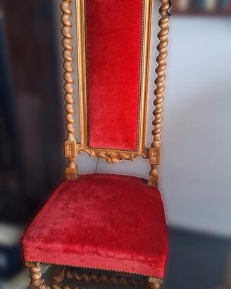 sedia in stile barocco