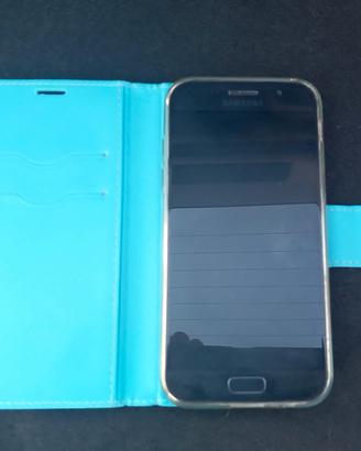 Samsung A5 2017  funzionante  + cover azzurra