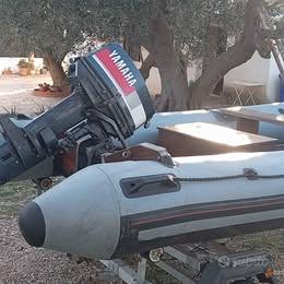 Gommone m Carrello omologato motore 25 HP