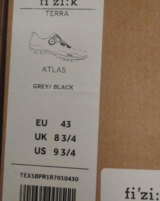 scarpe mtb fizik terra atlas tg 43 