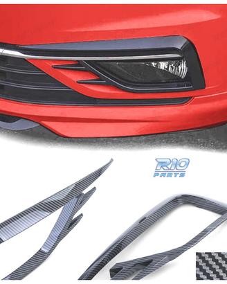 GRIGLIE NEBBIA VOLKSWAGEN VW GOLF 7 17-20 CARBONIO