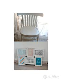 sedia + cornici shabby consegna Taranto centro
