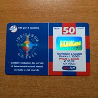 Carta telefonica Tim 2001