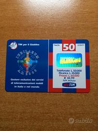 Carta telefonica Tim 2001