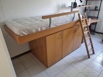 Letto Singolo con mobile