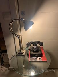 lampada da scrivania regolabile metallo cromato