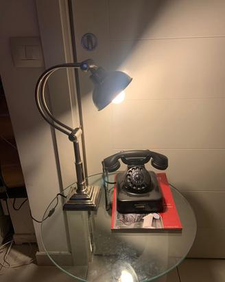 lampada da scrivania regolabile metallo cromato