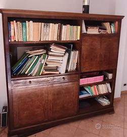 Libreria antica in radica