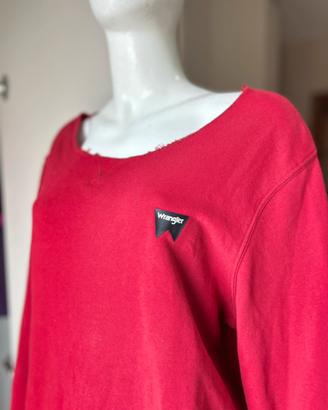 Felpa Wrangler rosso uomo XL