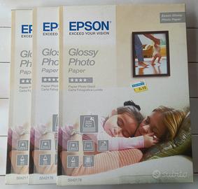 3 Confezioni Sigillate Carta Fotografica Epson