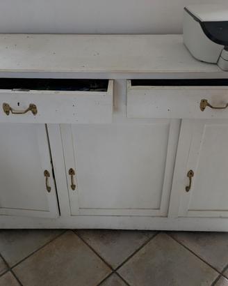 Credenza vintage bianca