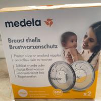 NUOVO Medela proteggi capezzolo in silicone x 2pz