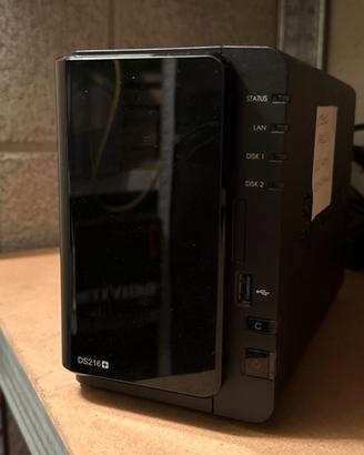 NAS Synology DS216+ 2 HDD WD Blue 1TB ventola sile
