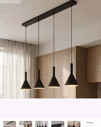 Lampada a sospensione a 4 luci Arcchio Tadej