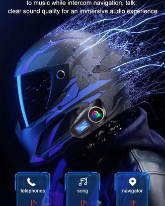 Bluetooth e interfono pilota passeggero nuovi mai