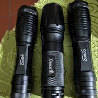 Nr 3 torce led Crazyfire e Gosuna incluse batterie