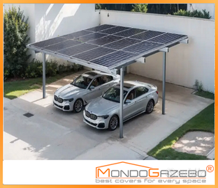 Tettoia 2auto fotovoltaica carport pensilina box