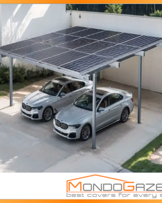 Tettoia 2auto fotovoltaica carport pensilina box