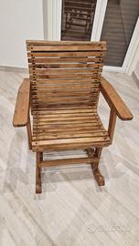 Sedia a Dondolo Artigianale