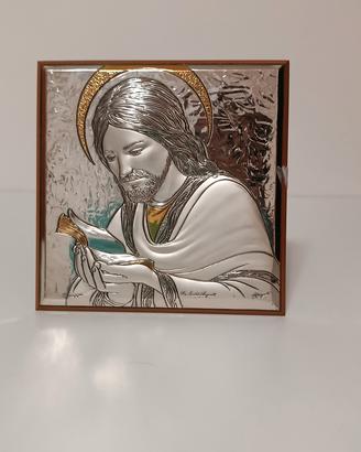Quadretto sacro/icona argento