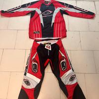stivali , completo, protezioni per motocross