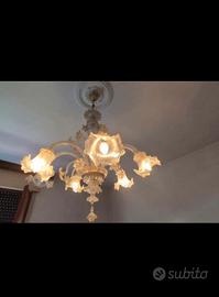 Lampadario vetro di Murano 