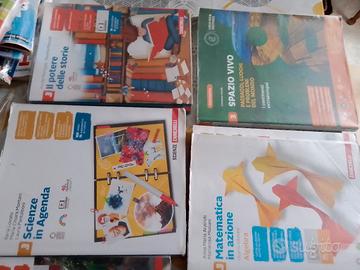 libri scuola media prima seconda e terza 