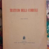 libro TRATTATO DELLA CAMBIALE ed.CEDAM 1955