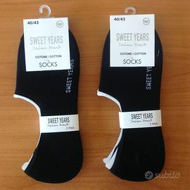 6 Paia Calzini Pari Scarpa Fantasmini Uomo/Donna