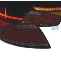 FANALI PER AUDI TT 06-14 FULL LED LIGHT BAR ROSSO 