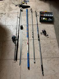 Canne da pesca più accessori