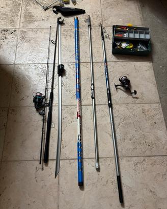 Canne da pesca più accessori