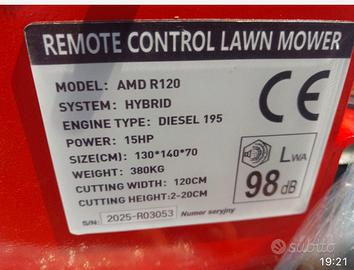 Trincia radiocomandato