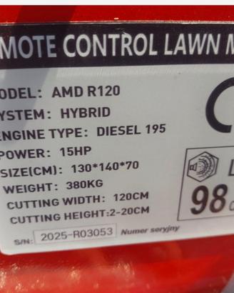 Trincia radiocomandato