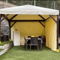 Gazebo in legno 327 x 327 cm